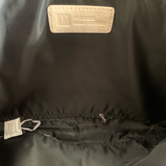 Pierre Belvedere Laptop Bag in Iridescent Cream Pebbled Leather. New - Picture 6 of 9